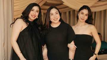 Marjorie Barretto congratulates Dani and Julia over their new business venture