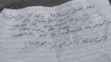 Ninakaw na wallet sa Dagupan, ibinalik may kasamang sulat ng sorry pero wala na ang pera