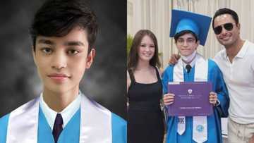 Graduation picture ng anak ni Derek Ramsay na si Austin, viral sa social media