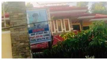 Tarpaulin ng di pa nagbabayad ng utang, agaw eksena rin sa social media