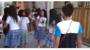 Away ng mga high school students pagkatapos ng klase, sapul sa video