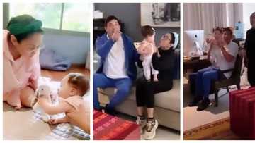 Baby Peanut bonds with grandparents Vilma Santos & Ralph Recto