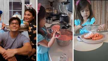 Dahlia Amélie, cute na pagsabi niya ng “oh diba” sa cooking video na ipinost ni Erwan Heussaff, kinagiliwan