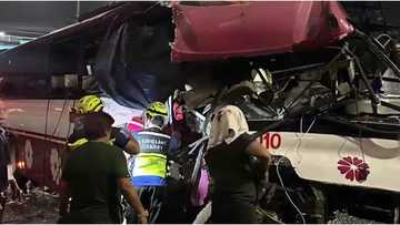 13 sugatan sa karambola ng pampasaherong bus, closed van, at dump truck sa NLEX