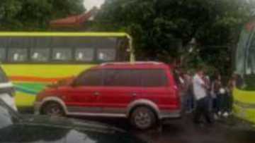 3 bus at isang pribadong sasakyan, nagkarambola nang isa sa mga bus nawalan ng kontrol