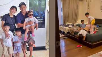 Drew Arellano, nawindang sa mga pinagagagawa ng mga bata kay Iya: "Turn into a slide"