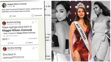 Boom basag! Pagbati nina Bea Rose Santiago at Maggie Wilson kay Catriona Gray, inalmahan ng netizens