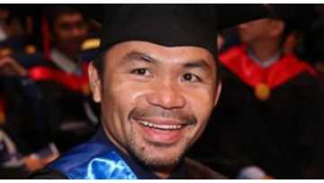 Ngiting tagumpay: Manny Pacquiao, PolSci graduate na ng University of Makati