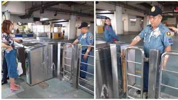Pulis, binastos ng isang dayuhan na sinita sa MRT