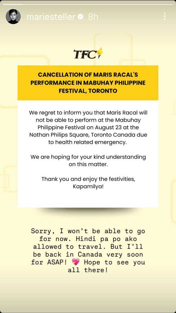 Maris Racal issues apology after withdrawing from Canada performance ...