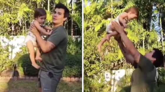 Video of Erwan Heussaff playing with Solenn's daughter Thylane goes viral