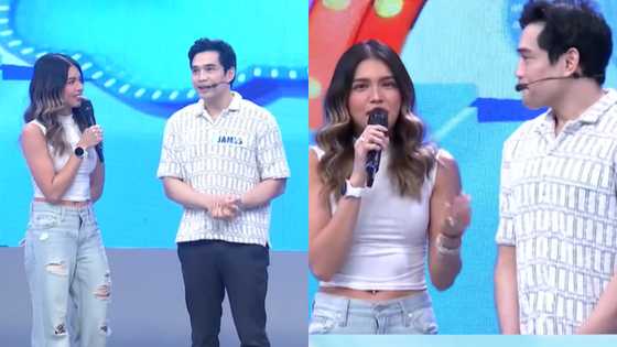 Maine Mendoza, hindi maitago ang kilig nang makita si James Blanco