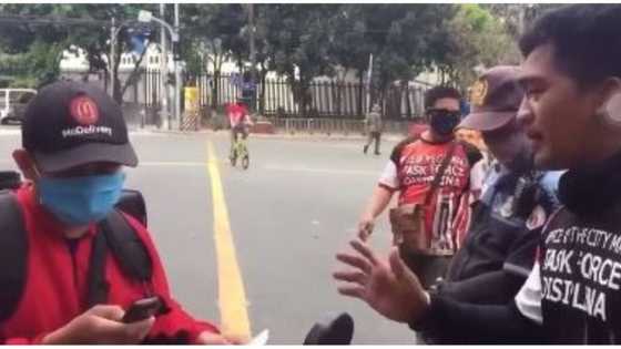 Enforcer sa food delivery rider: 'Di bawal ang pagkain, pagpasok ng tao bawal'
