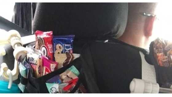 Mapagbigay na Grab driver, nag-viral dahil sa mga "libreng" gamit niya sa kotse