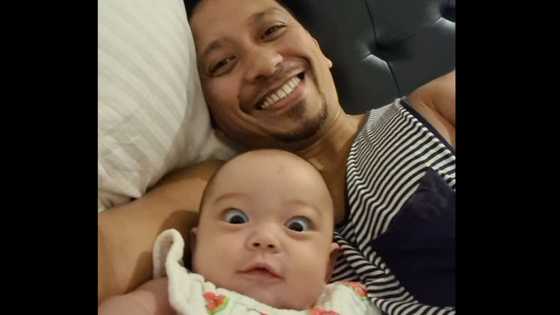 Jhong Hilario posts adorable photos with baby Sarina; pens hilarious caption