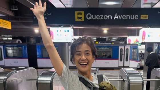 Bernadette Sembrano, nag-MRT papasok sa trabaho sa gitna ng baha at trapik sa EDSA