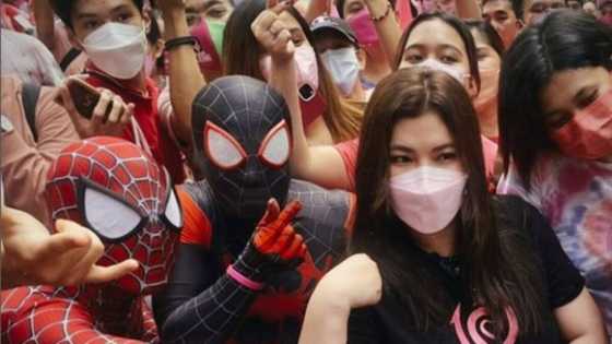 Netizens gush over Angel Locsin’s photo with Spider-Man cosplayers