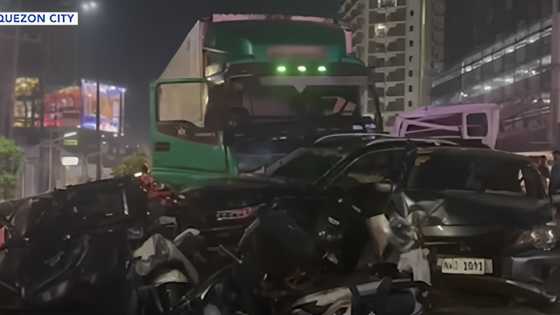 Driver ng truck na naging sanhi ng karambola sa Katipunan Avenue, huli