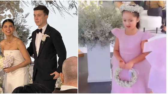 Tali Sotto, spotted sa kasalang Maine Mendoza at Arjo Atayde bilang isa sa mga flower girls