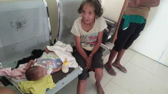 Photos of lola caring for her sick grandson at hospital break netizens' hearts