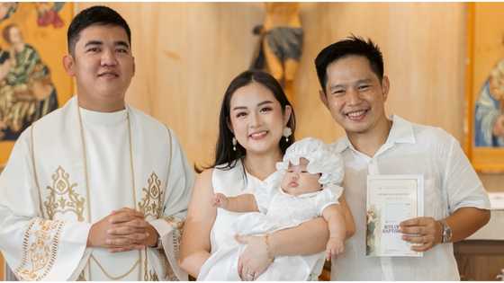 Trina “Hopia” Legaspi gets emotional as her “miracle baby” is baptized
