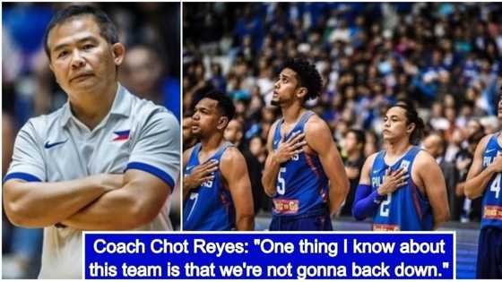 Head coach Chot Reyes defends Gilas Pilipinas after a brawl with Australia in the FIBA World Cup