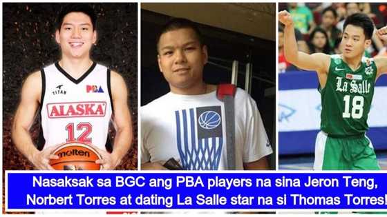 PBA players Jeron Teng, Norbert Torres, at dating La Salle star Thomas Torres, nagtamo ng saksak sa BGC parking lot