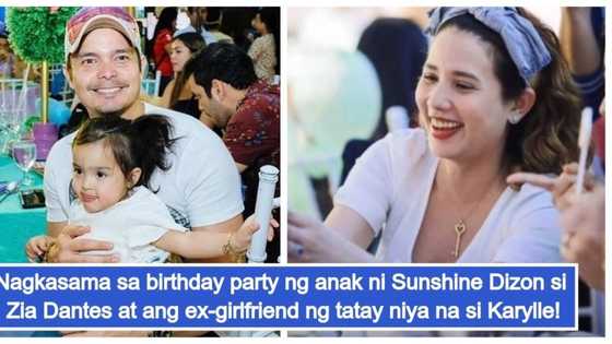 Awkward ba? Dingdong Dantes and daughter Zia in the same birthday party as his ex-girlfriend Karylle