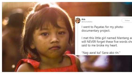 Nakakadurog ng puso! Larawan ng apat na taong gulang na bata sa Payatas na nais makapag-aral, nag-viral