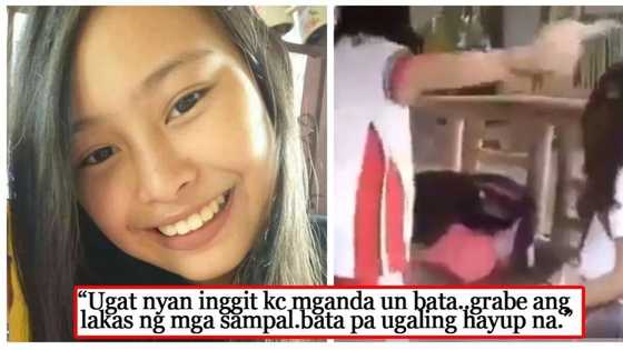 Nang dahil daw sa selos! School girl who slapped a schoolmate irked netizens after apologizing online