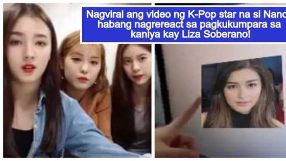 Sikat na rin sa Korea! Epic video of K-Pop star Nancy reacting to comparison to Liza Soberano