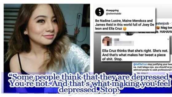 Ella Cruz gets bashed for tweeting about depression