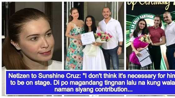 Sunshine Cruz responds to netizens who criticized Macky Mathay’s appearance at her daughters’ school ceremonies