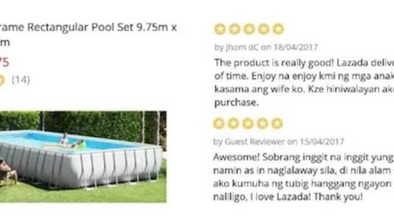 Netizens are giving totally hysterical reviews at this 120k pool being sold online