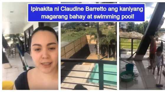 Claudine Barretto shows off lavish house & swimming pool! Video of her kids helping out in cleaning house goes viral