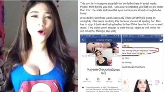 Angry netizen slams provocative Dyoga Girl after encouraging girls to do #DyogaChallenge