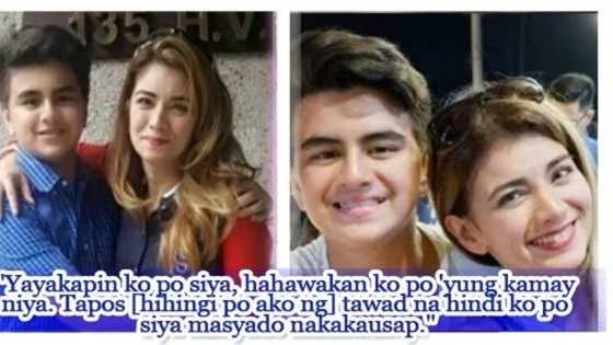 Emotional Hubert Aguas longs to hold mother Isabel Granda's hands