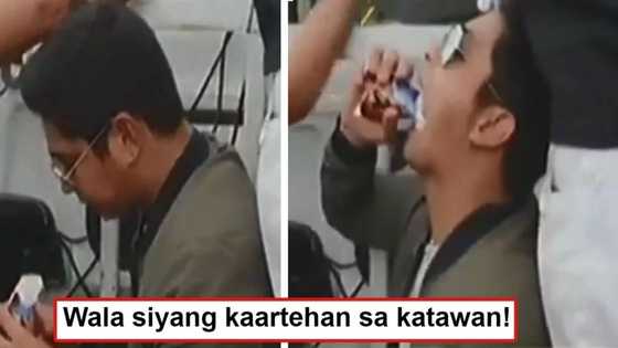 Wala siyang maraming keme! Coco Martin amazes fans as he eats like his staff while on a motorcade