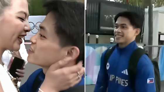 Carlos Yulo at GF, may sweet moment matapos ang 2nd Olympic gold medal win ni Caloy