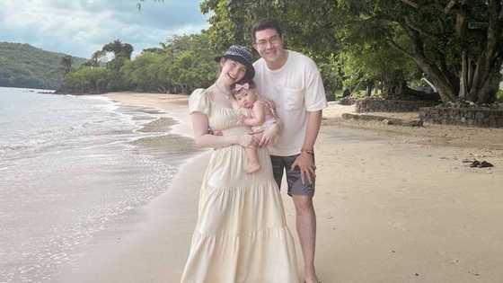 Jessy, Luis Manzano take Baby Isabella to the beach; netizens gush over the photo
