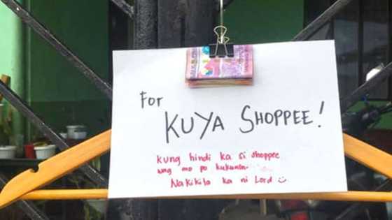Customer, iniwan ang perang naka-clip sa gate: “For Kuya Shopee! Kung hindi ka si Shopee, 'wag mo po kukunin”