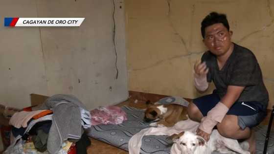 Lalaki sugatan matapos balikan ang nasusunog na bahay para iligtas ang mga alagang aso