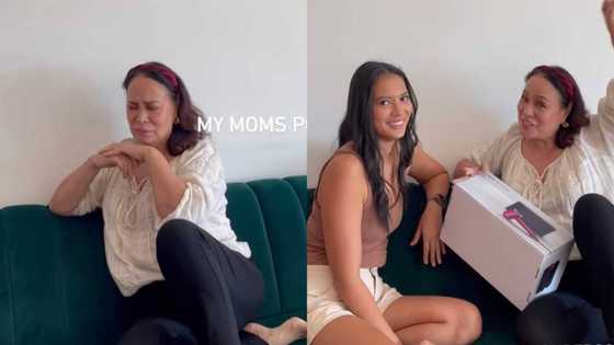 Video ng reaksyon ni Gloria Diaz sa regalo ni Isabelle Daza, kinagiliwan