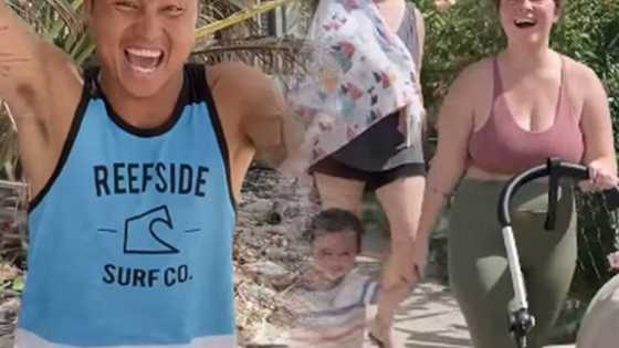 Andi Eigenmann, ibinahagi ang tuwa ni Lilo at Philmar sa laruang dahon na gawa ng huli