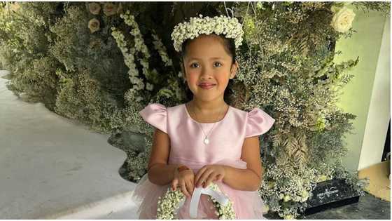 Pauleen Luna shares photos of Tali Sotto as flower girl at Maine Mendoza and Arjo Atayde's wedding