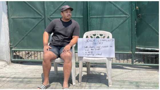 Jowa community pantry ng isang lalaki, kinagiliwan ng netizens