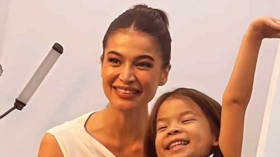 Dahlia Amélie rocks new hairstyle; Anne Curtis and Erwan Heussaff happily reacts