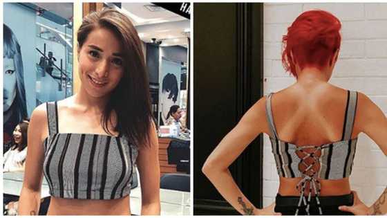 Cristine Reyes says goodbye to her long hair, says hello to red hair