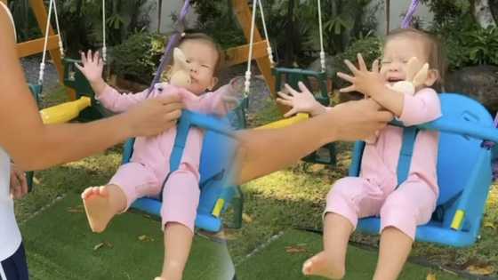 Anne Curtis shares video of baby Dahlia's fun "duyan time" with Erwan Heussaff