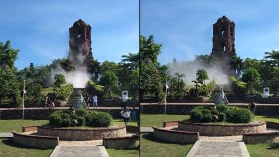 Netizen, nakunan ng video ang pagguho ng Bantay Bell Tower sa Vigan